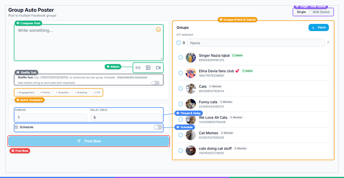 What Is Group Auto Poster? Schedule Posts to Multiple Facebook Groups